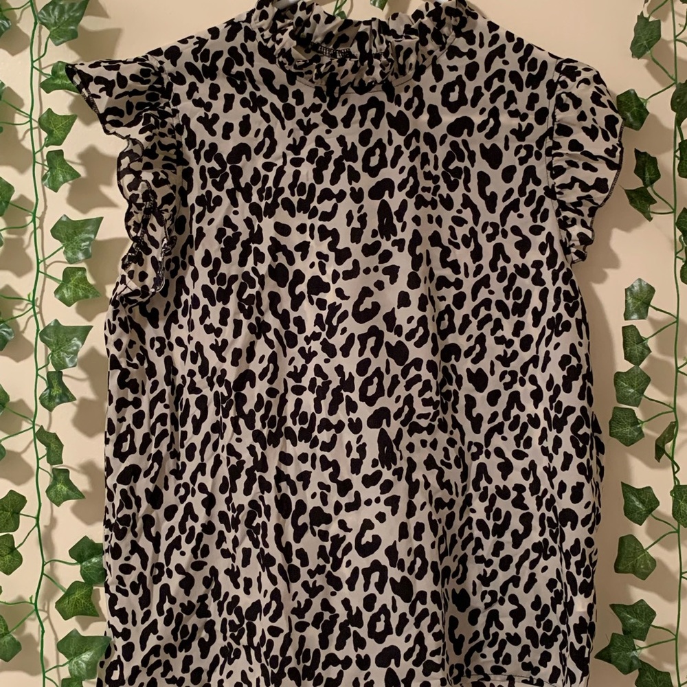 Loft Animal print blouse